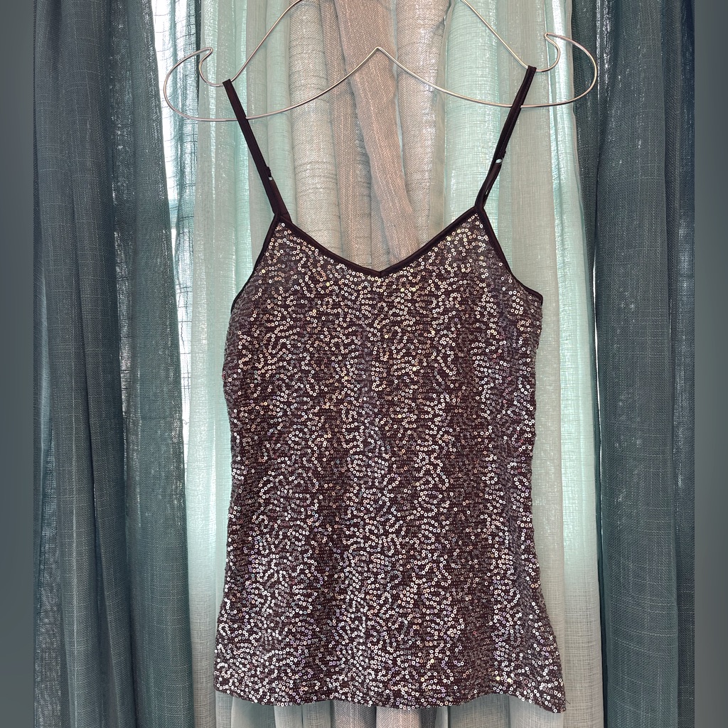 Silver Sequin Cami